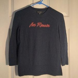 Banana Republic "Au Revoir" Sweater - Blue - Size Xtra-Small